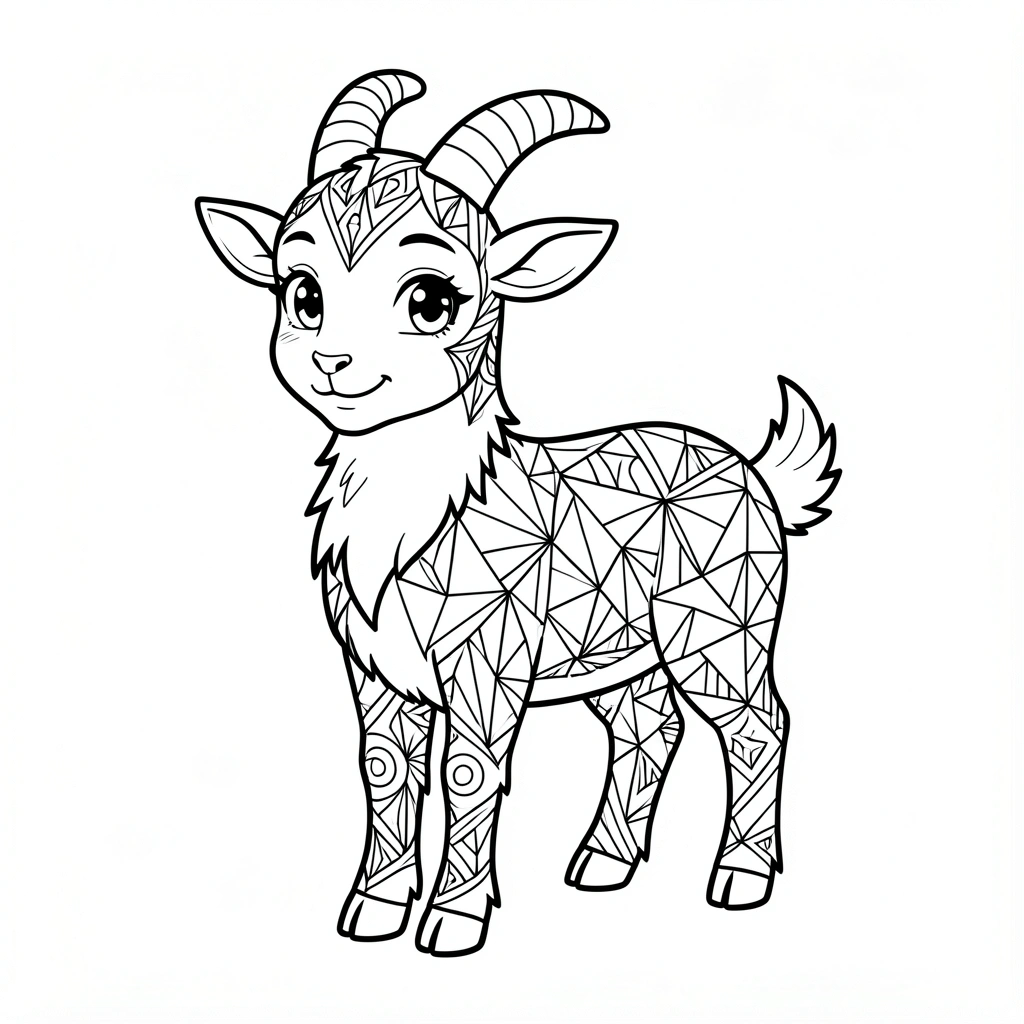 doodle art goat